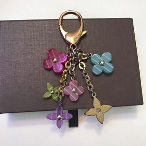 Used Authentic Louis Vuitton multi color bag charm